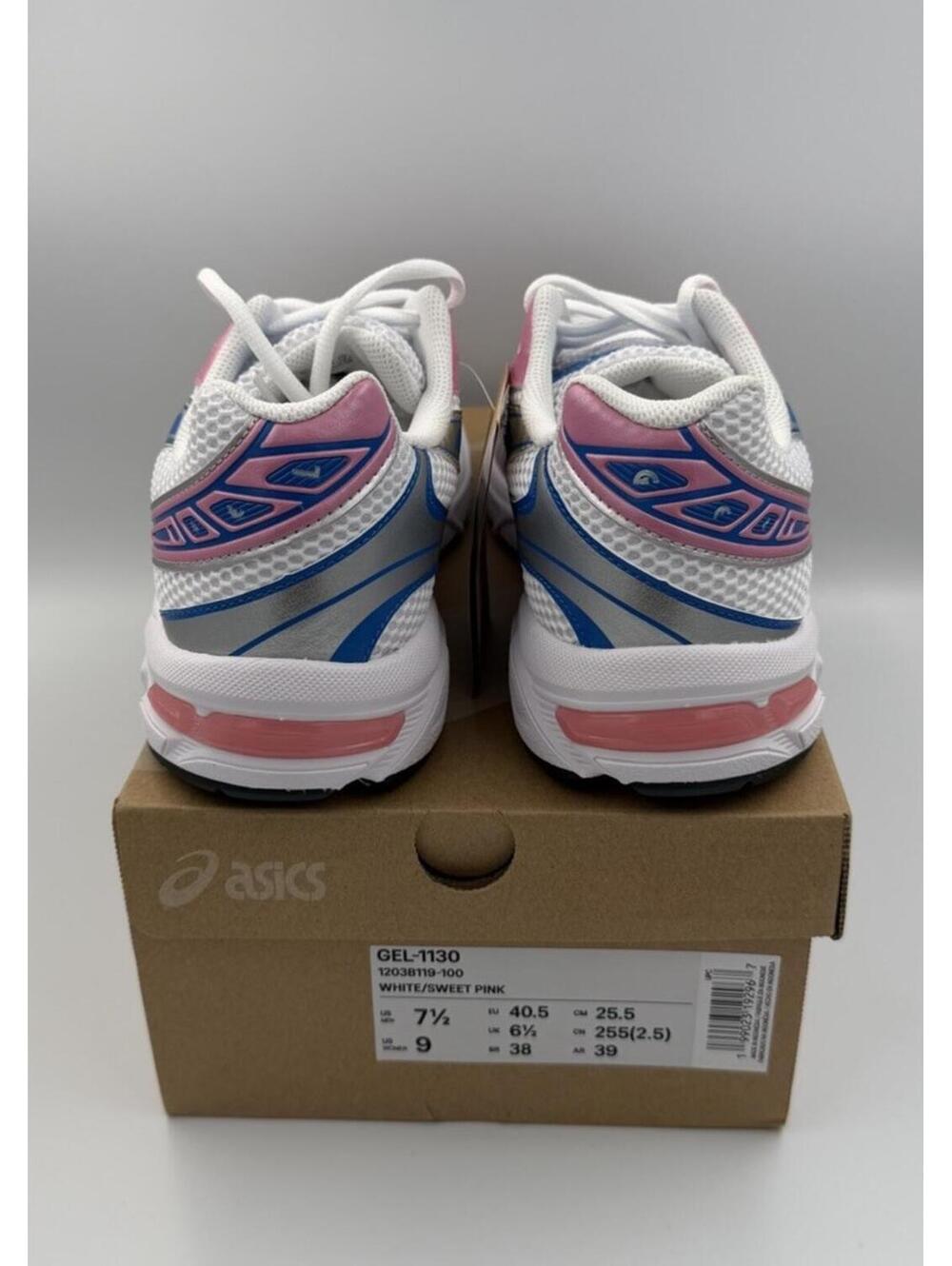 Size 9 W - ASICS Gel 1130 Sweet Pink White Blue - Picture 5 of 8